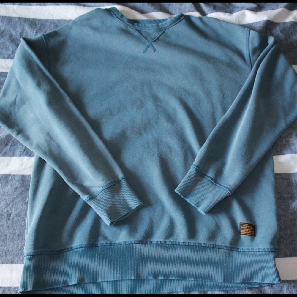 H&M blue faded wash sweater